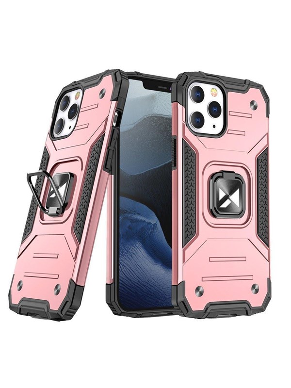 Produktfoto för Wozinsky Ring Kickstand Tough Skal iPhone 13 - Rosa Guld