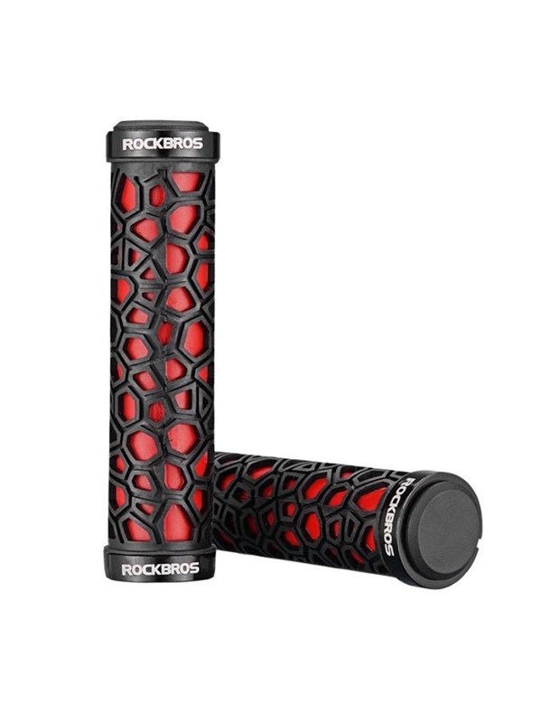 Rockbros 2017-14ARD bicycle grips - black and red