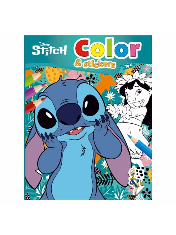 Boek Specials Nederland BV Stitch Coloring Book and Stickers