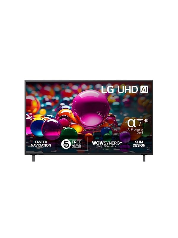 LG 50" TV LCD 4K 50" UHD AI UA75 4K Smart TV 2025
