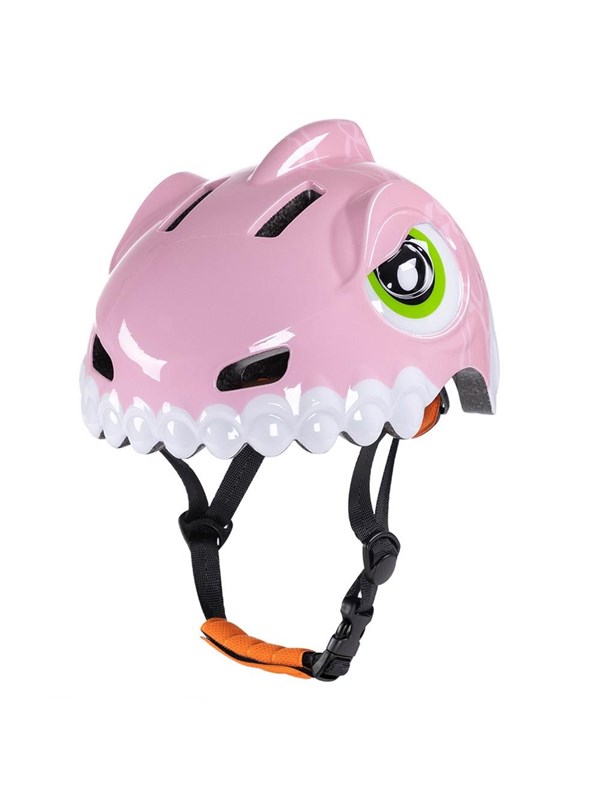 Wozinsky Children's Bicycle Helmet  Dinosaur Motif 52-56 cm - Pink