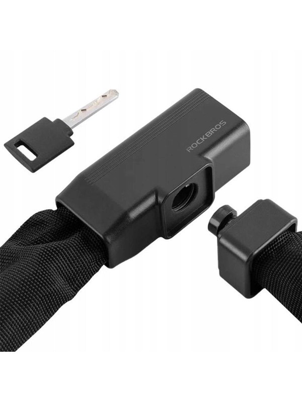 Rockbros 32430708001 bicycle lock with key 0.97 m - black