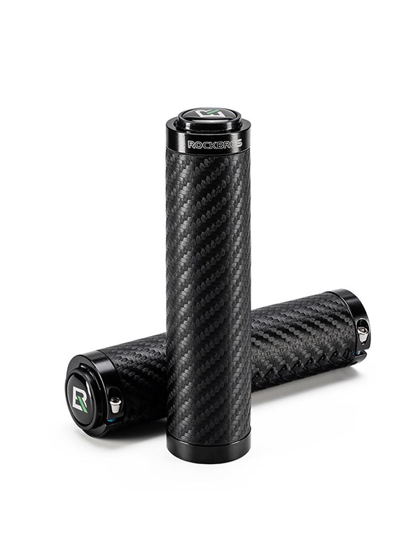 Rockbros Bike Grips Twisted Straight Anti-Slip Grips - Black