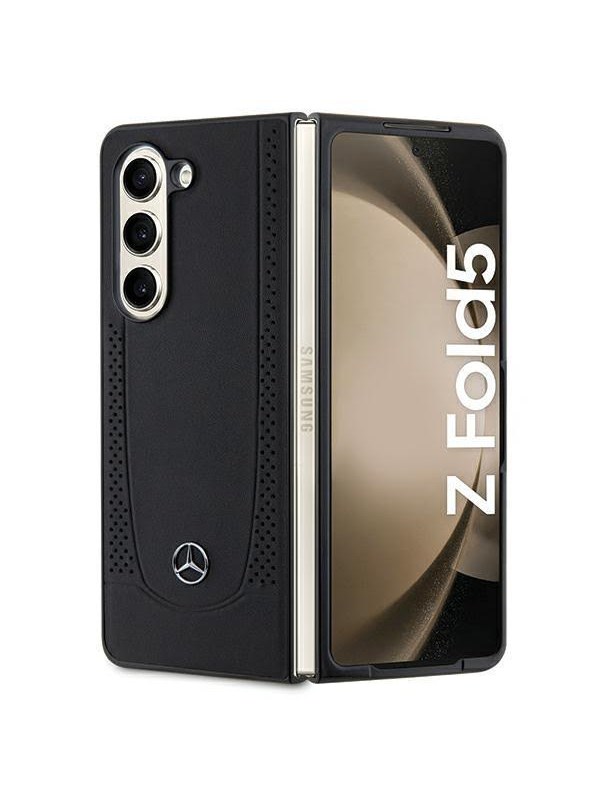 Mercedes  Leather Urban Case for Samsung Galaxy Z Fold 5 - Black