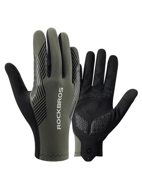 Rockbros cycling gloves spring/summer/autumn full size: L - green
