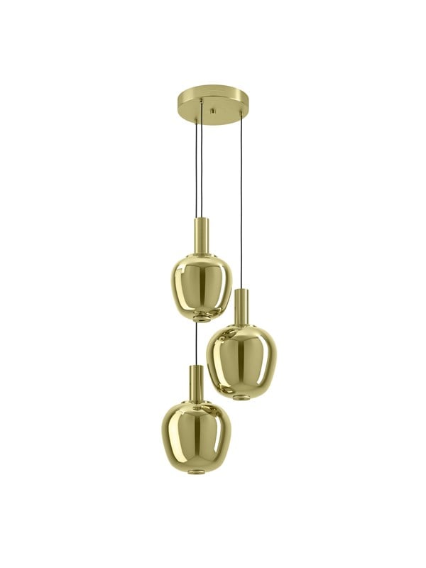 EGLO Stars of Light FRUITERA cluster pendant brushed brass