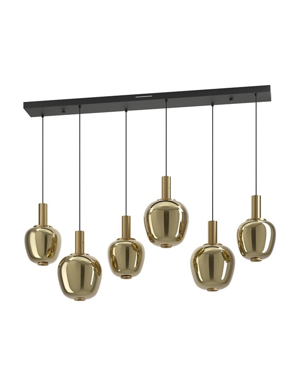 EGLO Stars of Light FRUITERA long table pendant black/brushed brass