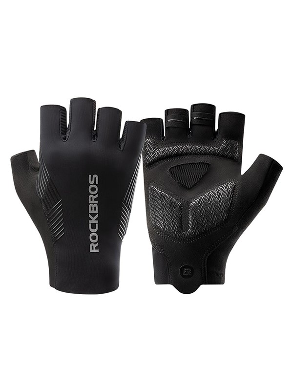 Rockbros cycling gloves spring/summer/autumn short fingers size: L - black
