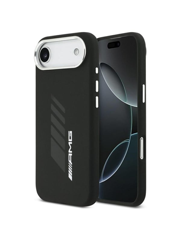 Produktfoto för AMG iPhone Air Mobilskal MagSafe Silikon Oversize Rhombs - Svart