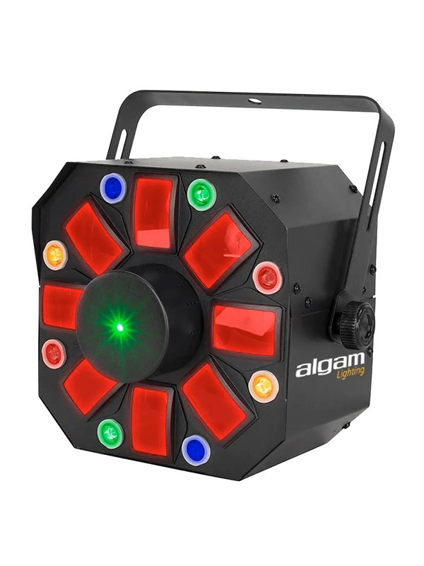 Algam Lighting LED-laserprojektor 8 multifunktionella roterande huvuden