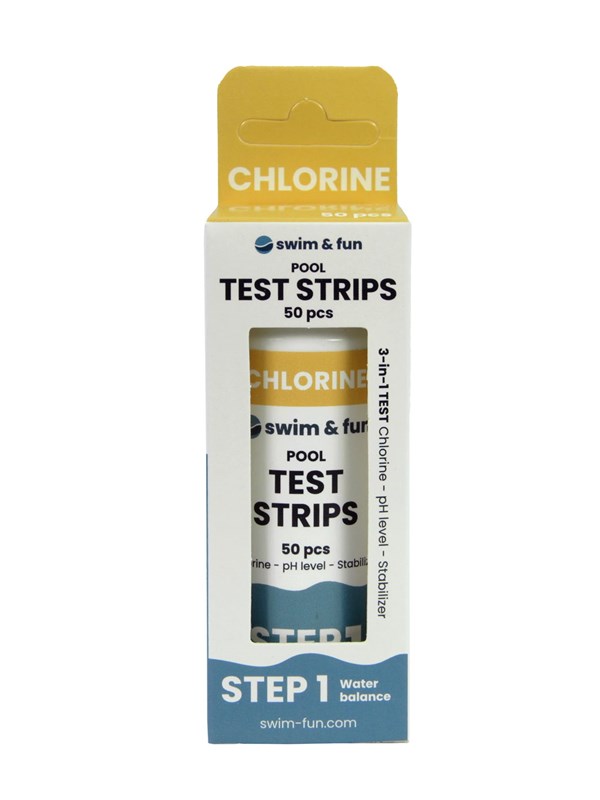 Swim &amp; Fun Test Strips Chlorine/pH/Stabilizer 50 pcs