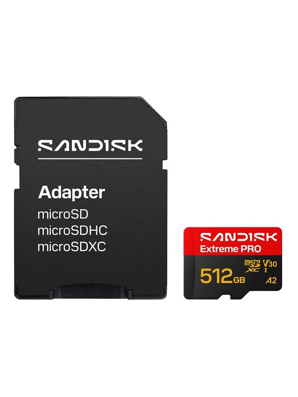 SANDISK Extreme PRO microSD/SD - 250MB/s - 512GB