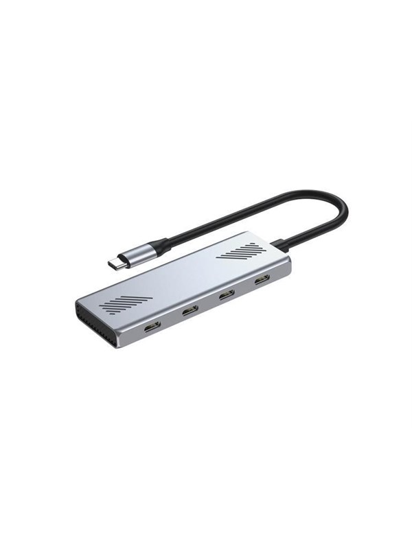 Gembird 4-port USB-C 3.2 (Gen 2) Type-C hub USB Hub - USB 3.2 - 4 porte - Grey