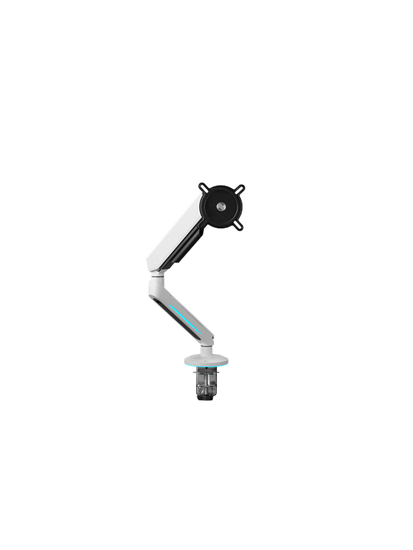 ONEFORALL Experience Gaming Monitor Arm - Single - RGB - White