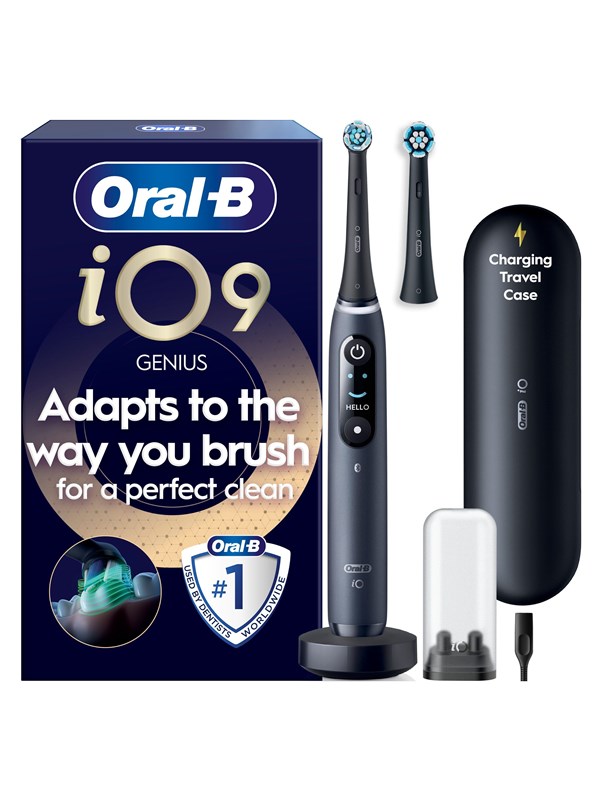 Oral-B eltandborste iO9 Black Onyx + 1 Extra Refill - SEK 2.489 - Spara 28%