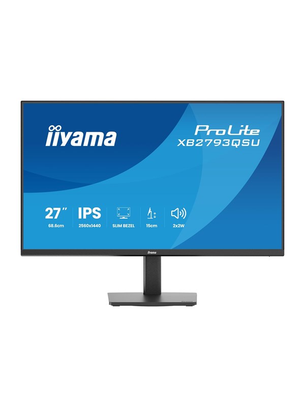 27" iiyama ProLite XB2793QSU - 2560x1440 (QHD) - 75Hz - IPS