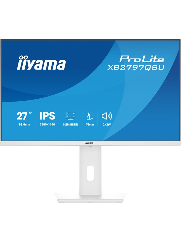 27" iiyama ProLite XB2797QSU - 2560x1440 (QHD) - 75Hz - IPS - 4.5W USB-C