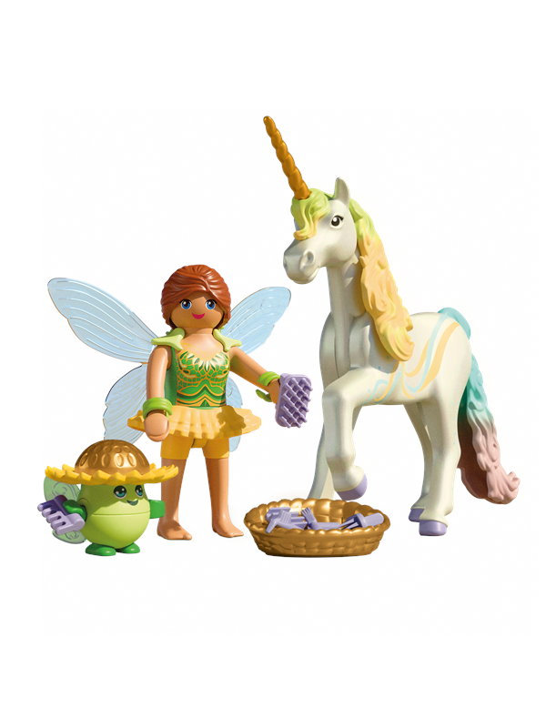 Playmobil Samlarenhörning: Regnbågsblomma med fe - Köp för SEK 144 - Spara 21%