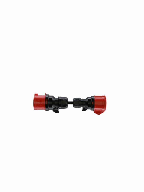go-e Gemini flex 2 kW adapter till röd CEE 16A