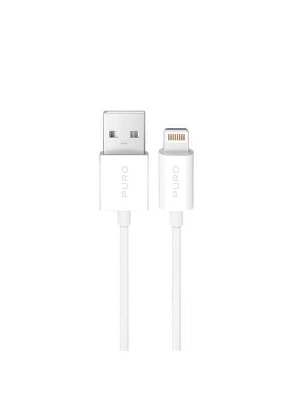 Puro TPE 12W USB-A Cable - Lightning 3m - White