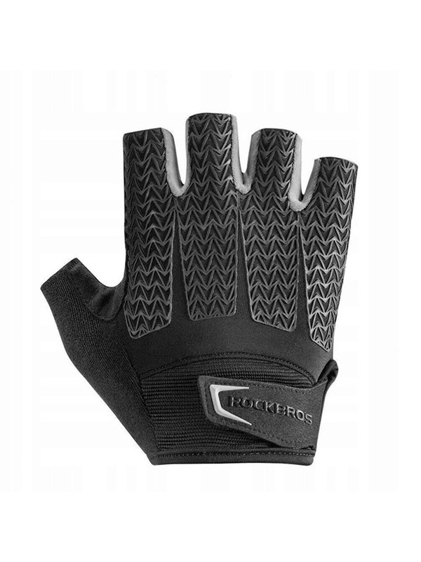 Rockbros S169BGR M cycling gloves with gel inserts - gray
