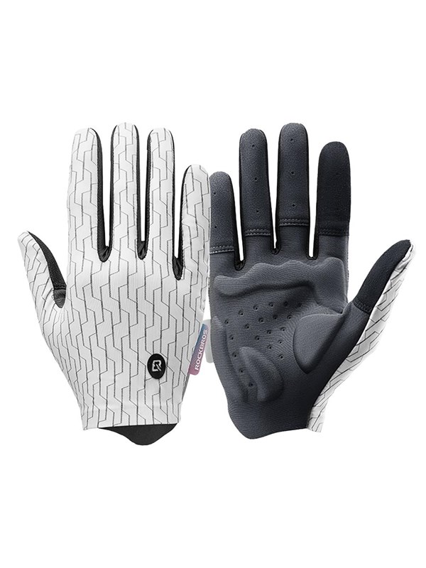 Rockbros sports gloves full spring-summer size XL - white and black