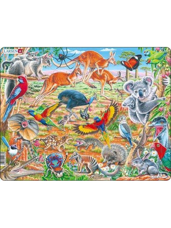 Larsen Puzzles Puzzle Australian animals - 60 pieces Maxi (36.5x28.5cm) 2D Pussel