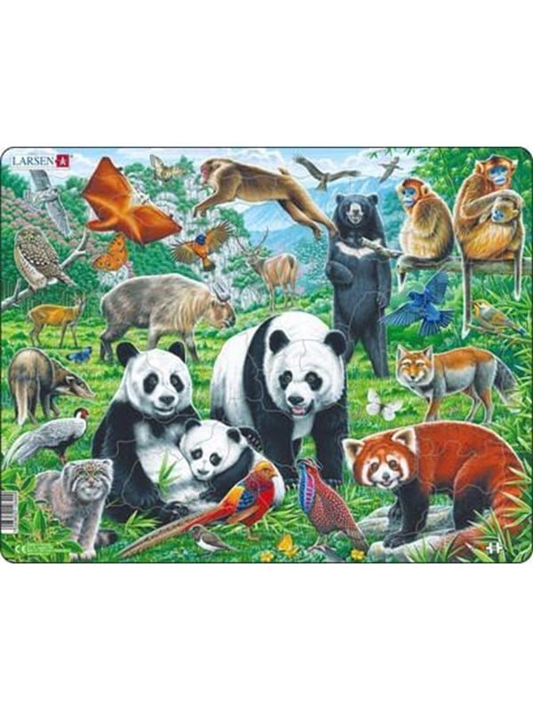 Larsen Puzzles Puzzle Chinese wildlife - 56 pieces Maxi (36.5x28.5 cm) 2D Pussel
