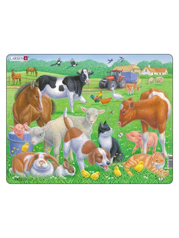 Larsen Puzzles Puzzle Pets - 15 pieces Maxi (36.5x28.5 cm) 2D Pussel