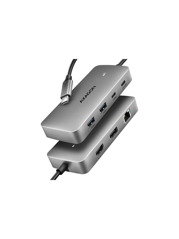 AXAGON HMC-CUB83X2 - docking station - USB-C / Thunderbolt 3 / Thunderbolt 4 / Thunderbolt 5 - HDMI DP - 1GbE