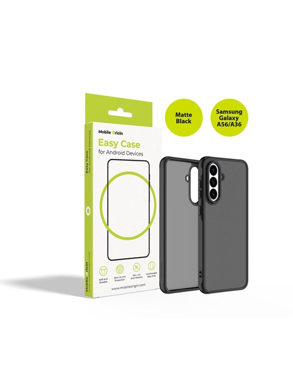 Mobile Origin Easy Case matte black - Samsung Galaxy A56/A36