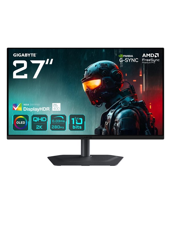27" GIGABYTE MO27Q2A - 2560x1440 (QHD) - 280Hz - OLED - 18W USB-C - KVM switch - SEK 4.890 - Spara 21%