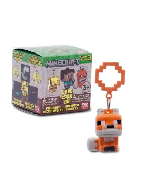 Licensed Collectibles Minecraft Clip On HNGR 8CM - assorted