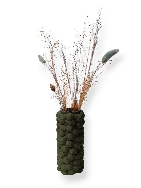 Simiu PUFFRA - Vase - 20cm - Olive