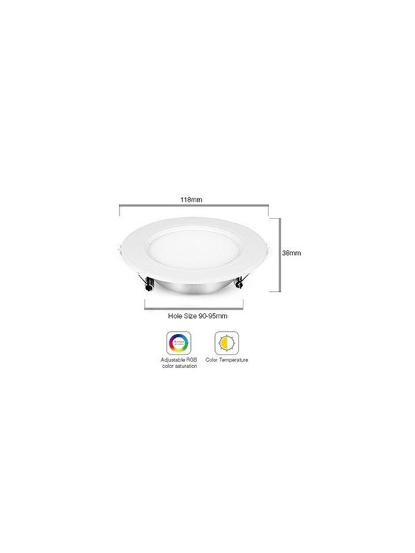Miboxer LED Panel Rund - 6W - RGB-CCT - WiFi