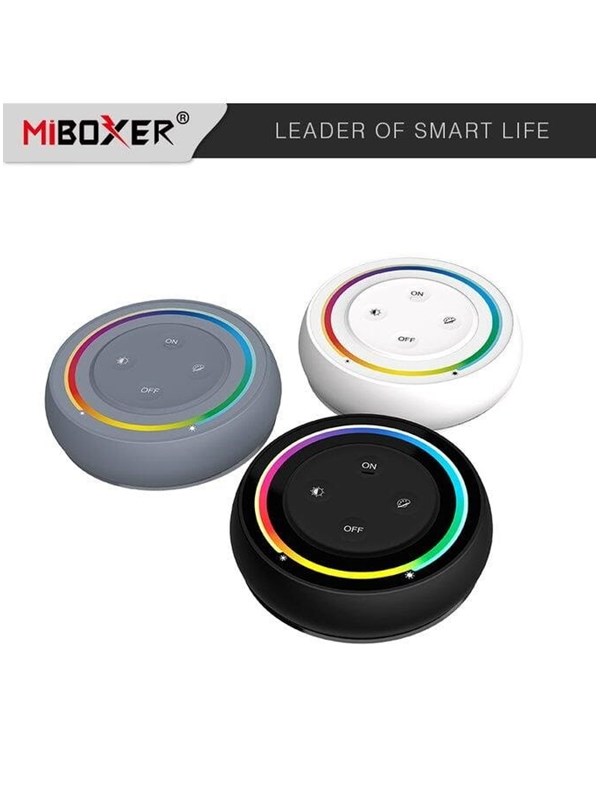 Miboxer Fjernbetjening Rainbow - Sort - RGB-CCT - 2.4GHz RF