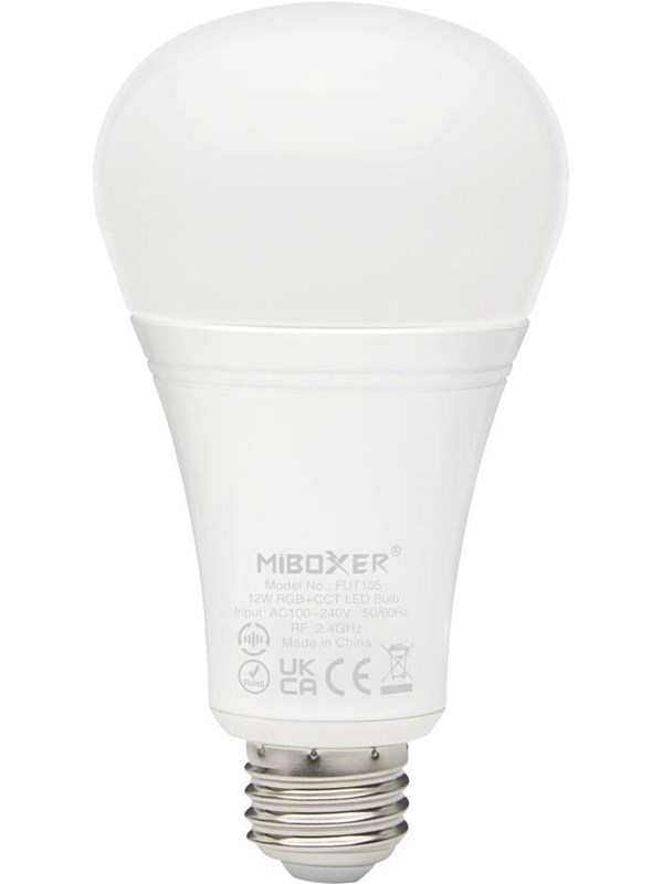 Miboxer LED Pære E27 - 12W - RGB-CCT - WiFi