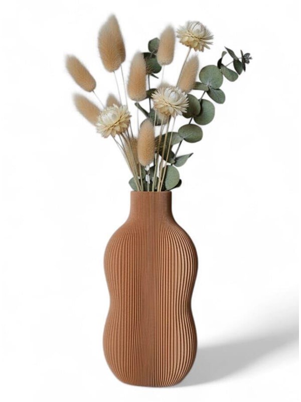 Simiu BABBIA - Vase - 21cm - Caramel