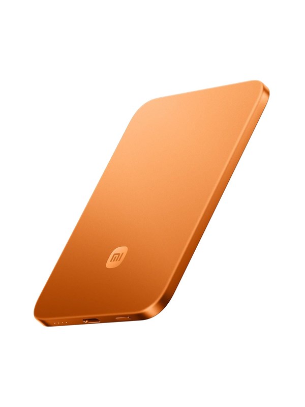Xiaomi UltraThin Magnetic 15W PowerBank - Str&aring;lande Orange - 5000 mAh