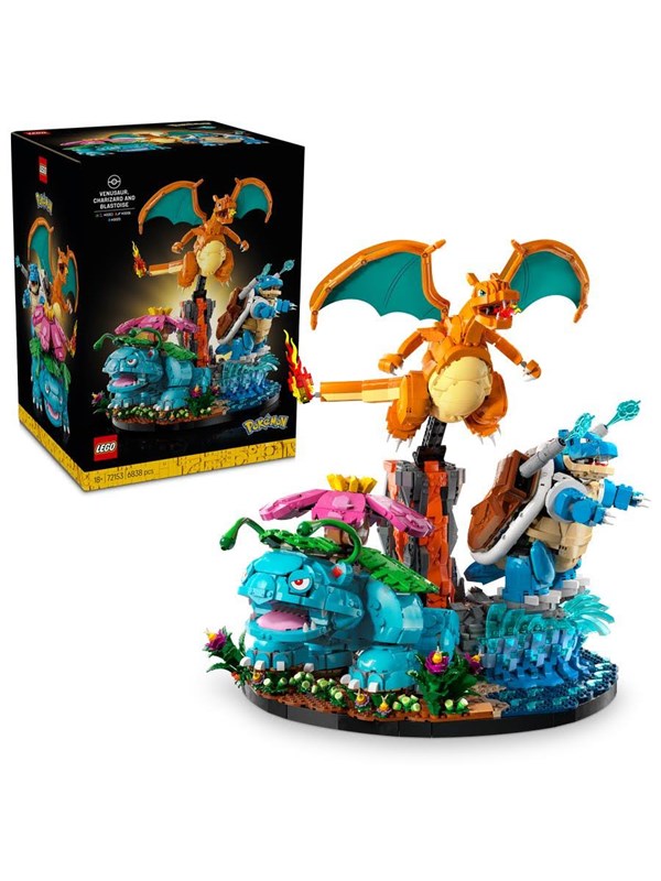 LEGO Pokémon 72153 Venusaur, Charizard och Blastoise