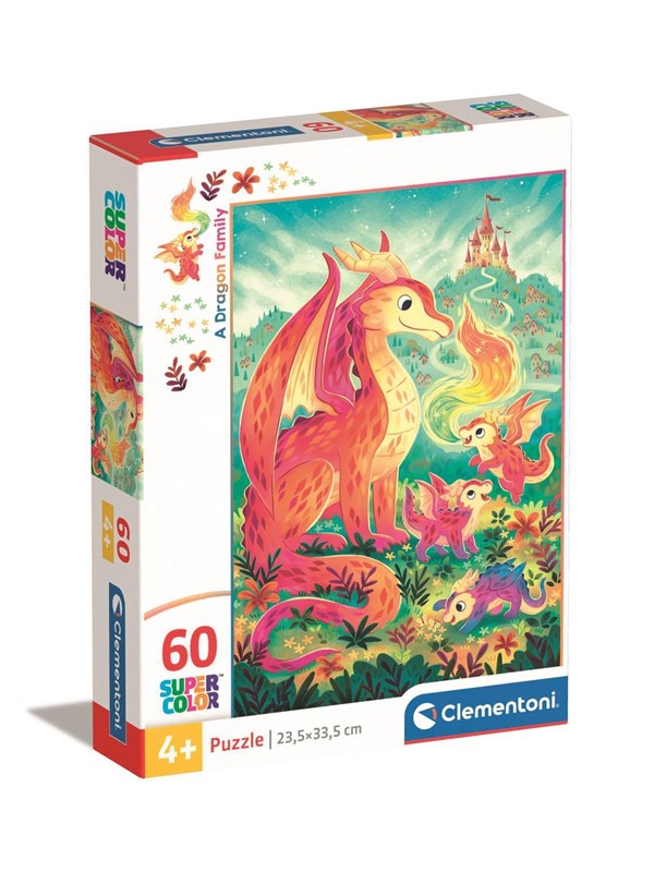 Clementoni Puzzle 60 Pcs Noli A Dragon Family