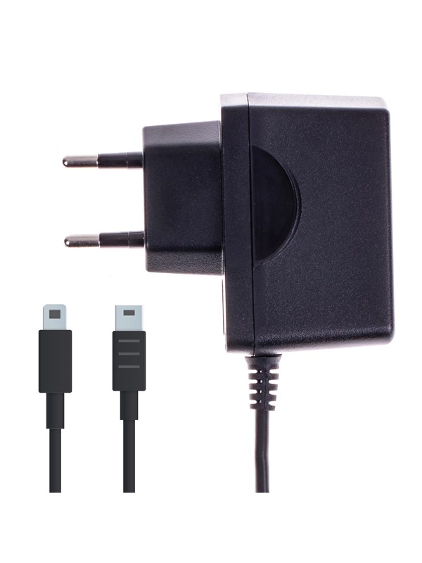 Freaks And Geeks AC Charger (New 3DS XL/2DS/3DS/3D) - Wired Skydd - Nintendo 2DS XL
