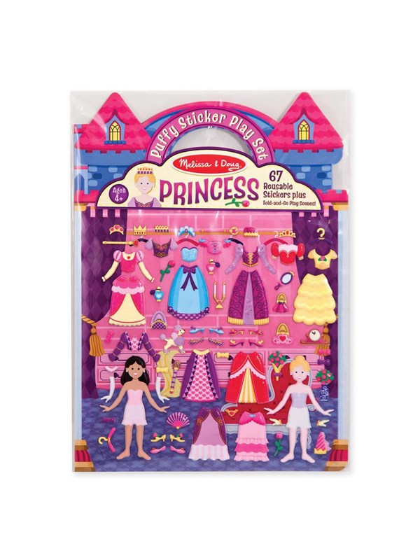Melissa &amp; Doug Reusable Puffy Stickers Playset Princess