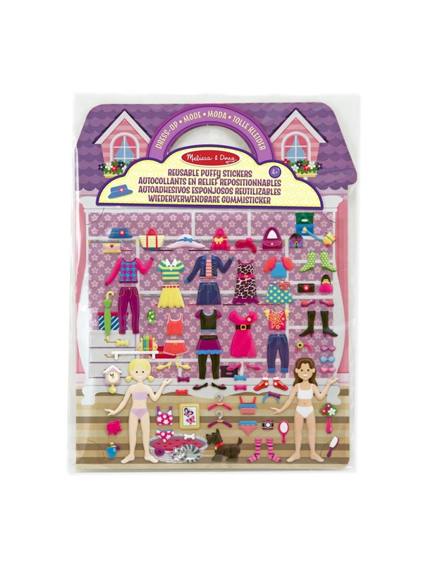 Melissa &amp; Doug Reusable Puffy Stickers Playset Dress-Up