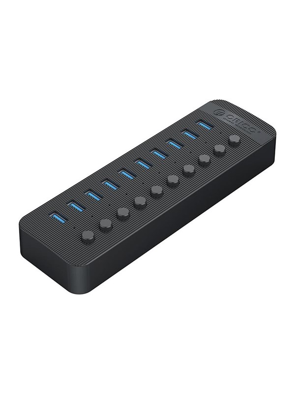 ORICO CT2U3-10AB 10x USB-A 3.0 Hub with Switches - Black USB Hub - USB 3.0 - 10 porte - Svart