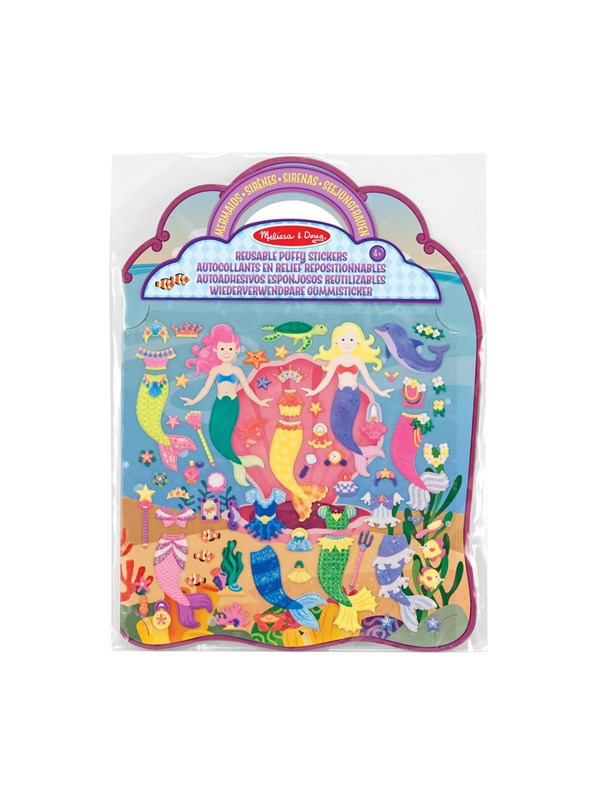 Melissa &amp; Doug Reusable Puffy Stickers Playset Mermaid