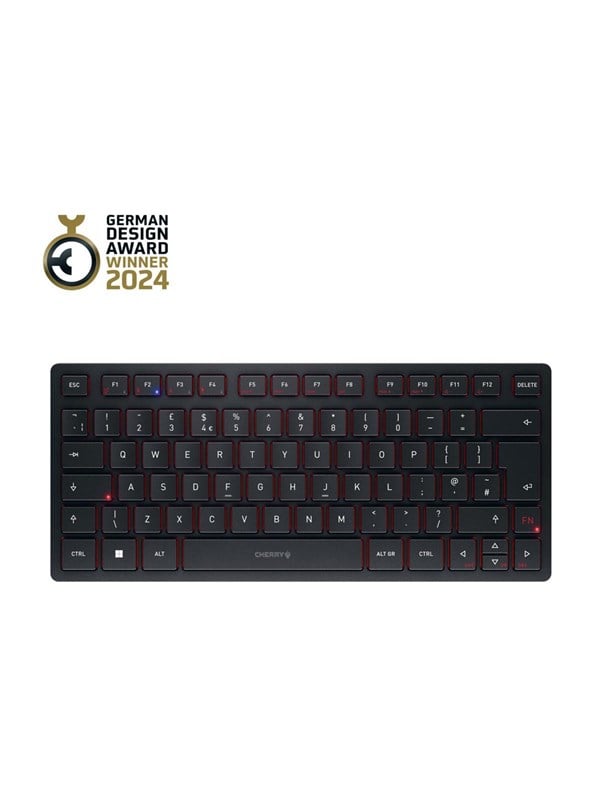 Cherry KW 9200 MINI - Tangentbord - Engelska (UK) - Svart