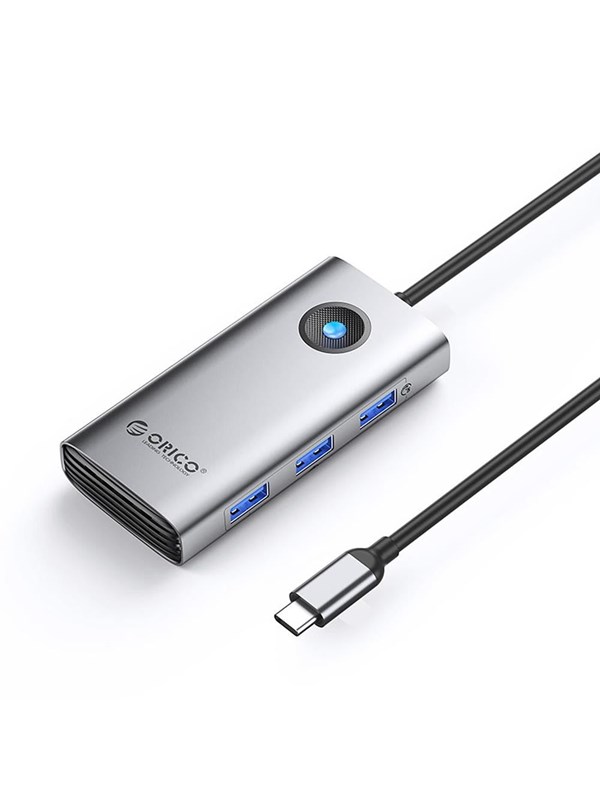ORICO PW11-6P USB-C Hub Docking Station 3x USB-A 3.0 + 1x USB-C 2.0 + 1x HDMI - Gray