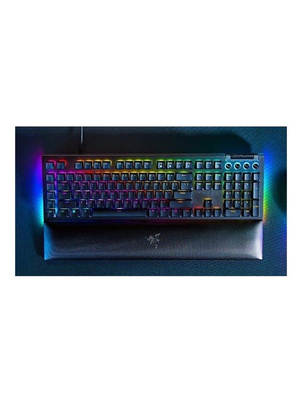 Razer BlackWidow V4 - Green Mechanical (Clicky) - Gaming Tangentbord - Engelska (US) - Svart