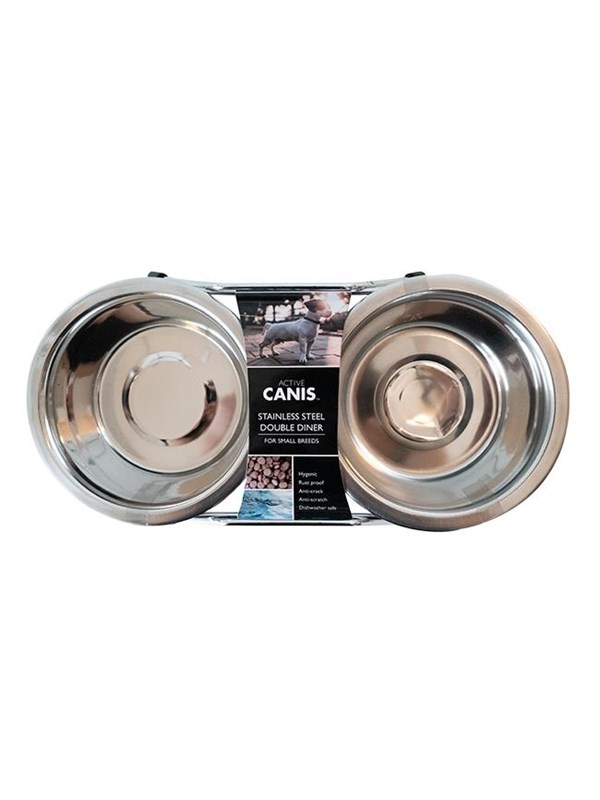 Active Canis Dubbel matskål omslagspaket 2 x 400 ml